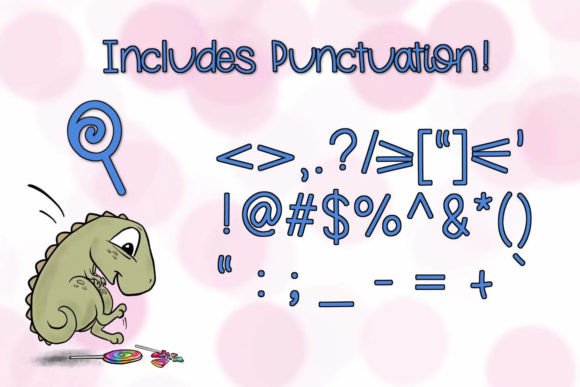 Lollipop Stomp Font PNG with transparent background - Preview 2