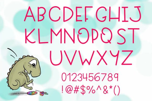 Lollipop Stomp Font PNG with transparent background - Preview 3
