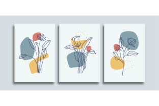 Minimalist Continuous LIne Art Flowers