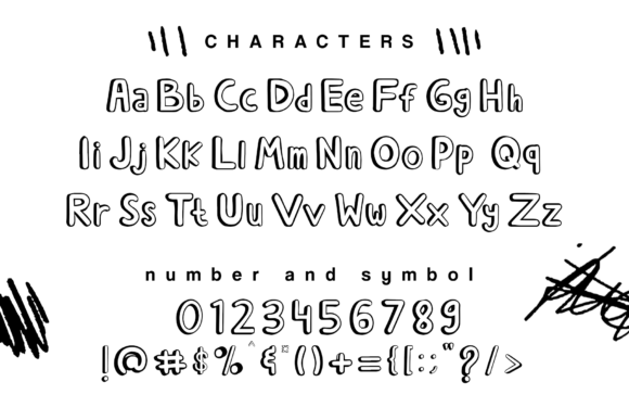 Monochrome World Font PNG with transparent background - Preview 1