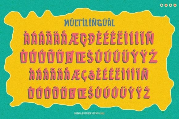 Narchoise Font PNG with transparent background - Preview 2