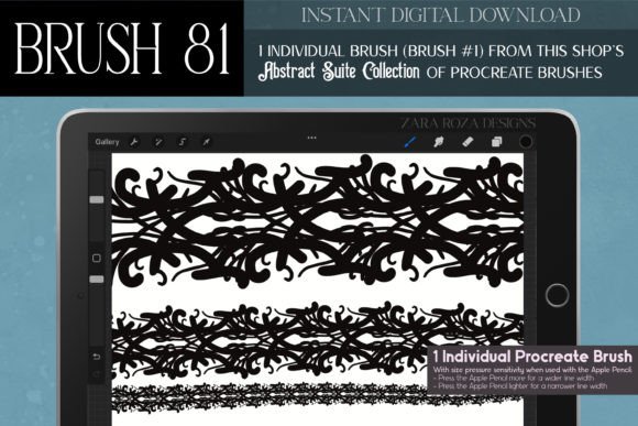 Procreate Brush #81 – Abstract Suite