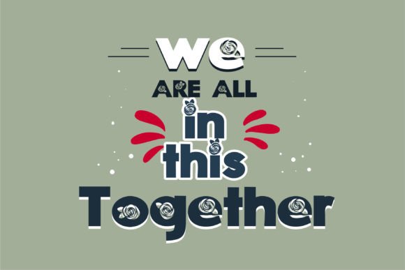 Red Rosies Font PNG with transparent background - Preview 1