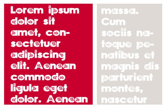Red Rosies Font PNG with transparent background - Preview 3
