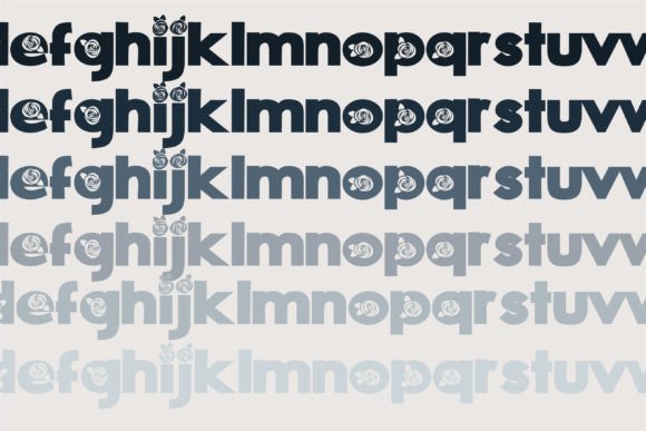 Red Rosies Font PNG with transparent background - Preview 4