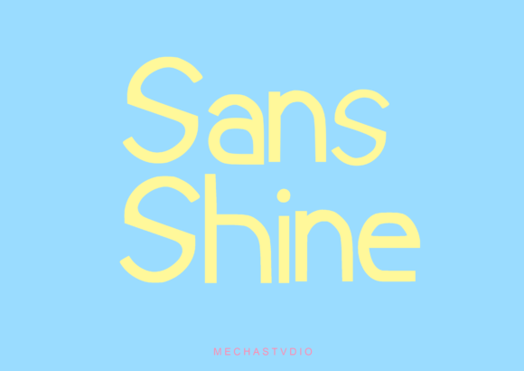 Sansrise Font PNG with transparent background - Preview 1