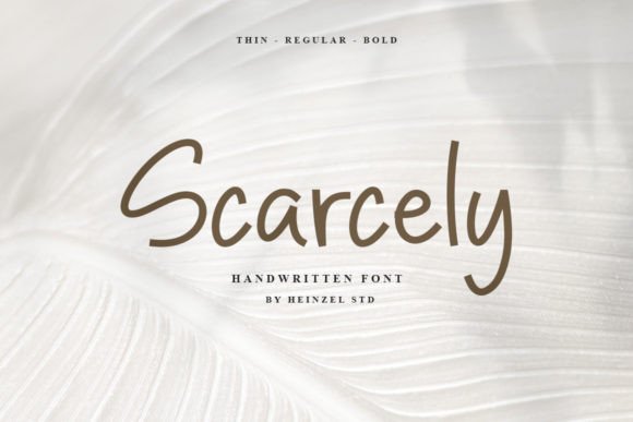 Scarcely Font PNG with transparent background - Preview 1