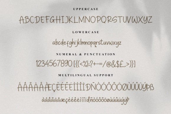Scarcely Font PNG with transparent background - Preview 2