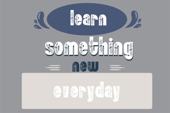 Simple Spring Font PNG with transparent background - Preview 5