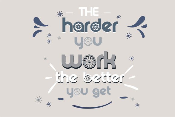 Sixties Groove Font PNG with transparent background - Preview 2