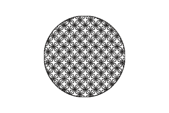 Japanese Sashiko Shape Circle