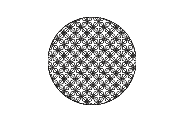 Japanese Sashiko Shape Circle