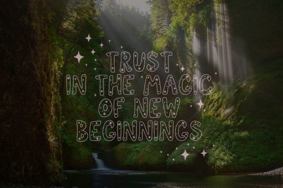 Lovers Stars Font PNG with transparent background - Preview 3