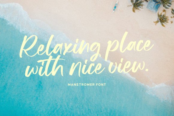 Manstromer Font PNG with transparent background - Preview 2