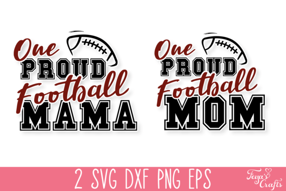 One Proud Football Mom SVG Quote Graphic by Anastasia Feya · Creative ...