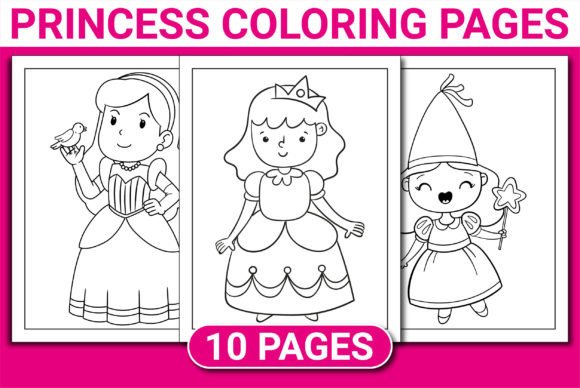PRINCESS COLORING PAGES for KIDS