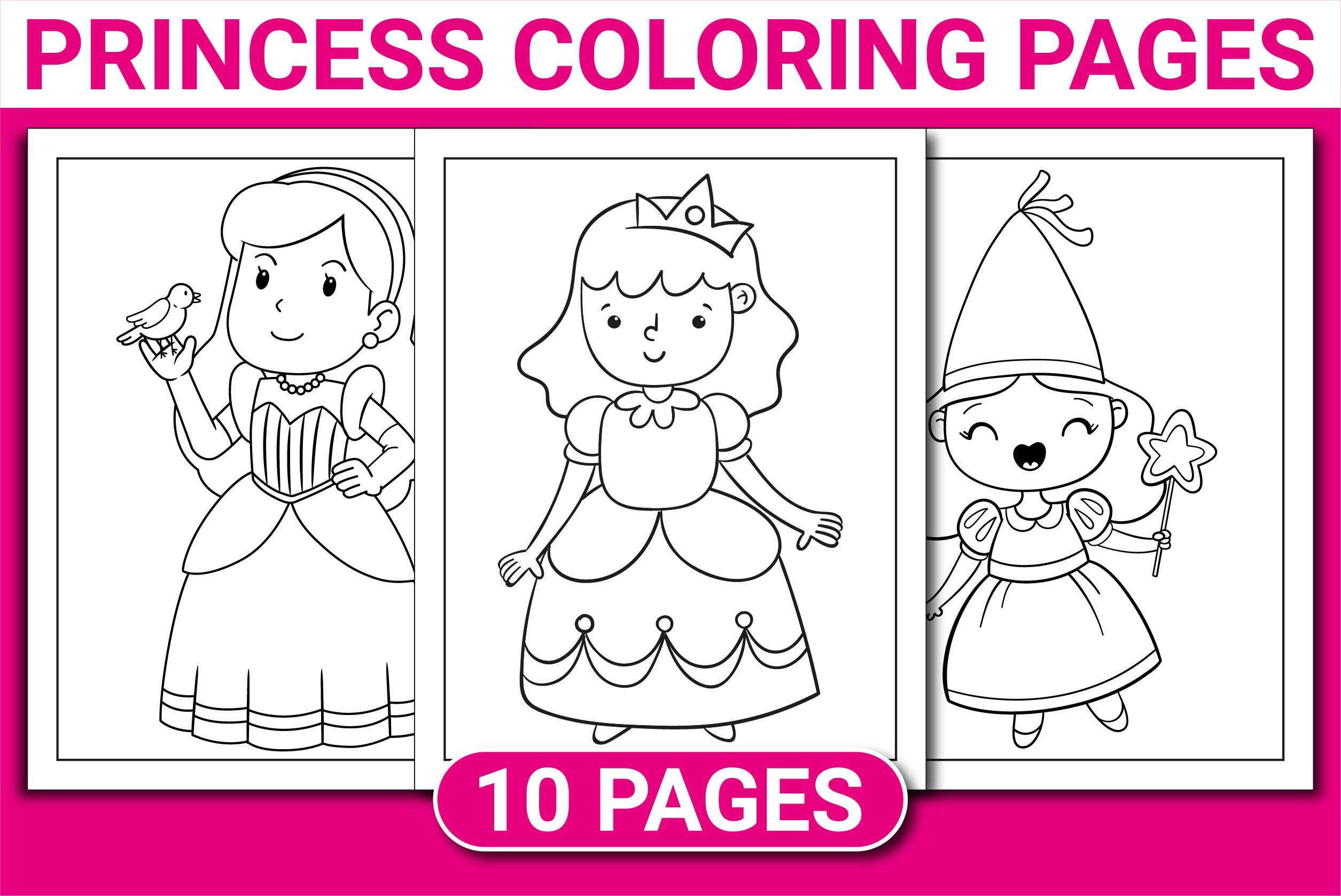 PRINCESS COLORING PAGES for KIDS