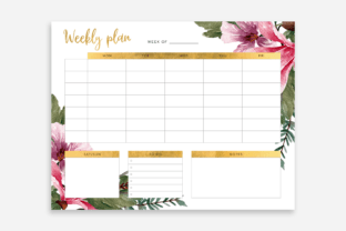 Weekly Planner Printable Graphic by DesignStudioTeti · Creative Fabrica