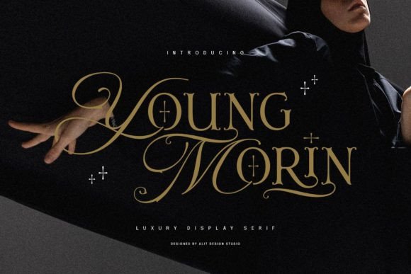 Preview specimen of Young Morin blackletter font