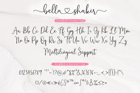 Bella Shakir Font - Preview 5