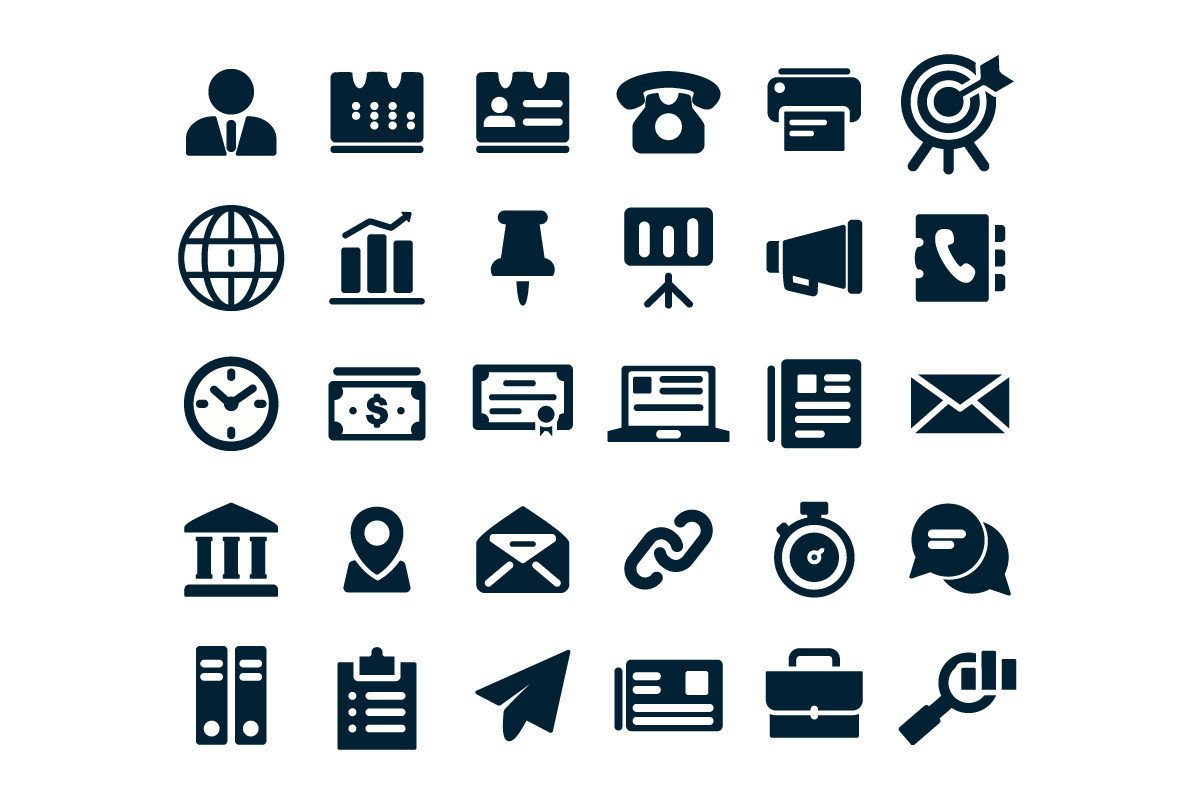 Business and Office Icon Set Collection Graphic by rachmat280814 ...