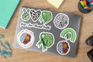 Mental Health Matters Sticker Bundle Graphic by LauraArtDesign ...