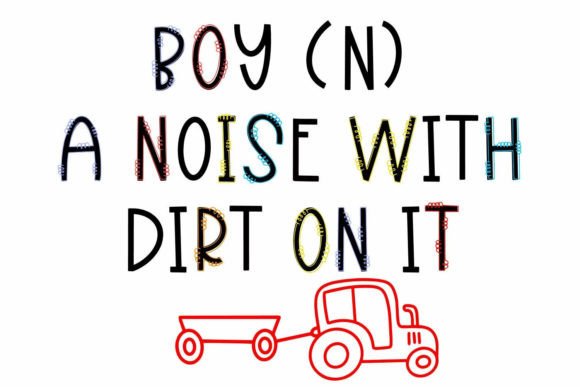My Boy Font PNG with transparent background - Preview 2