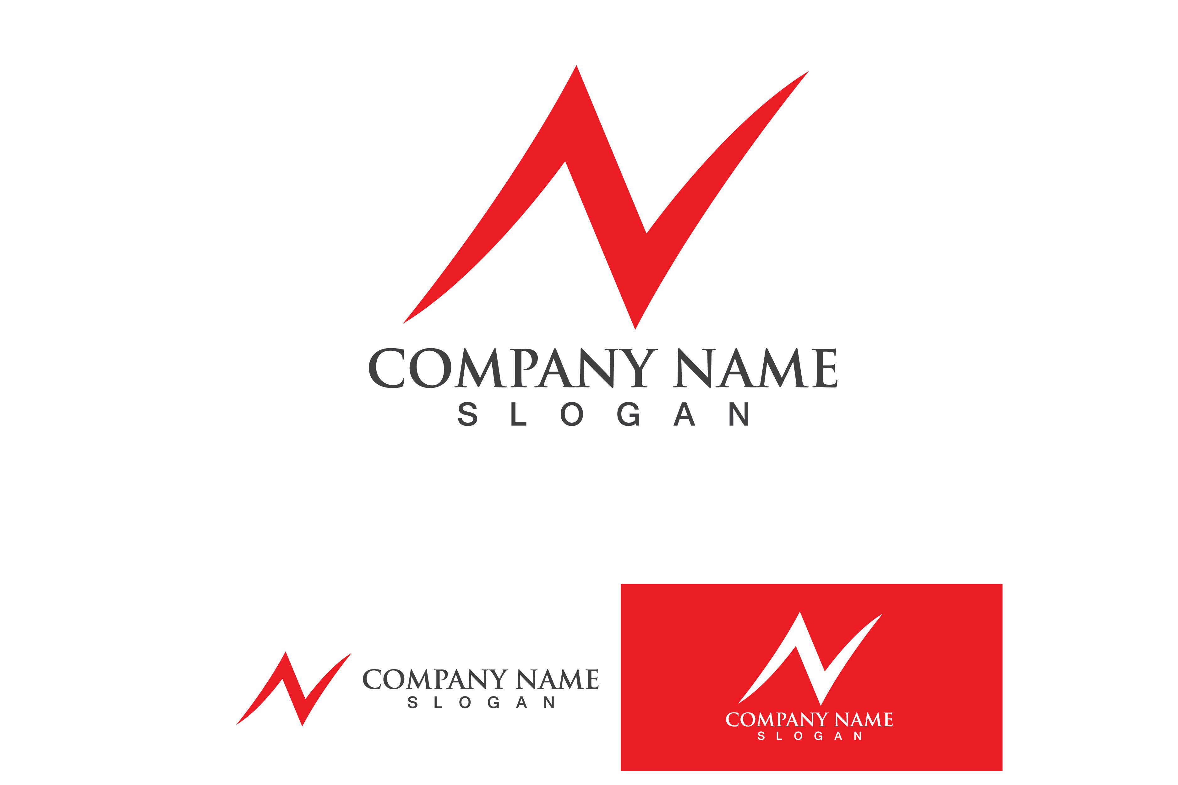 N Letter Initial Logo Vector Business Graphic by marsono · Creative Fabrica