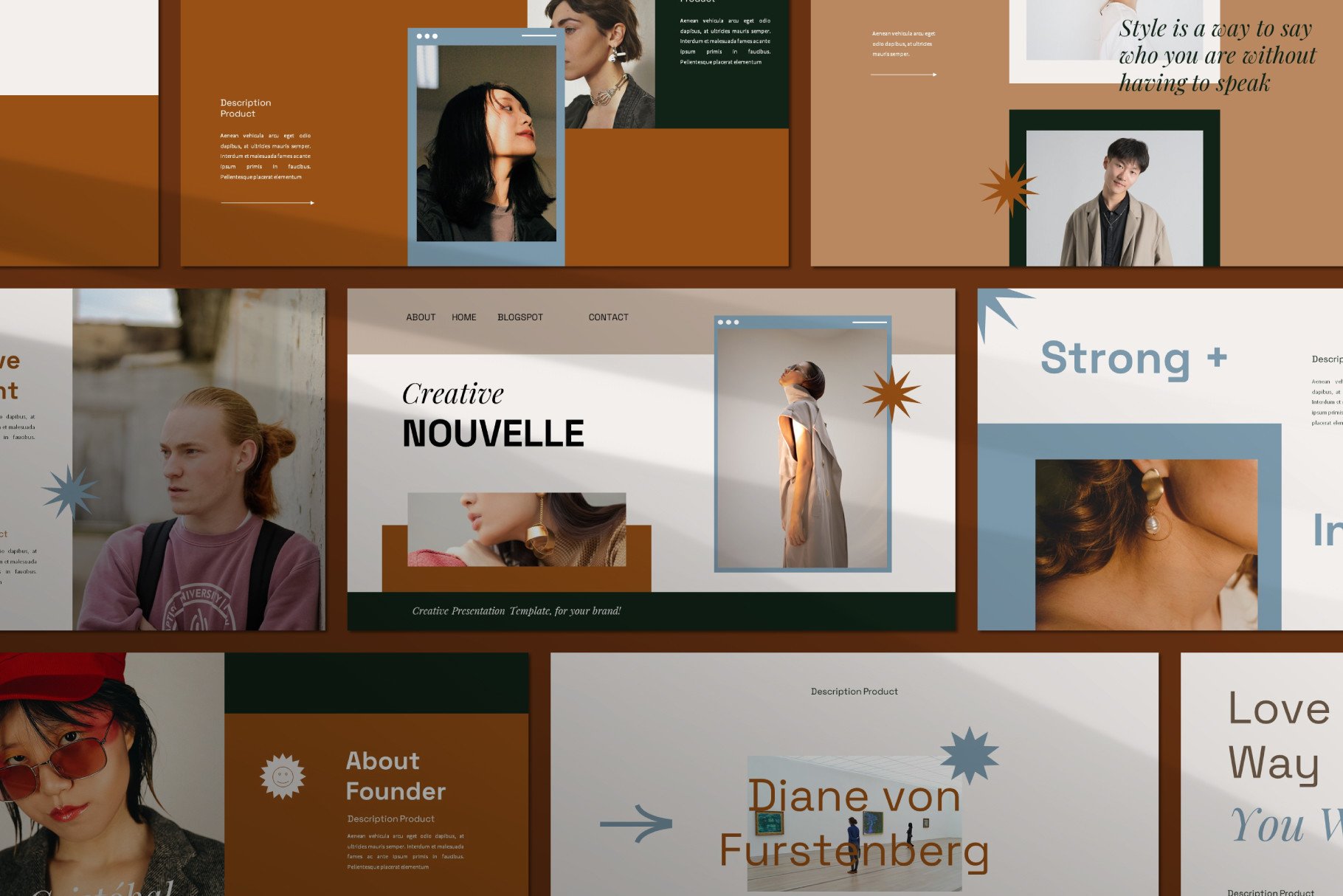 NOUVELLE Keynote Template Graphic by luckysign · Creative Fabrica
