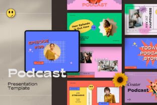 PODCAST Powerpoint Template Graphic by luckysign · Creative Fabrica