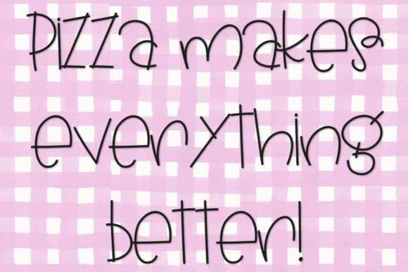 Pickle Pizza Font PNG with transparent background - Preview 1