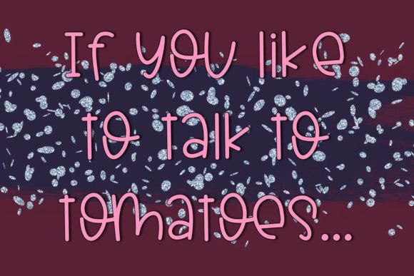Potato Tomato Font PNG with transparent background - Preview 1