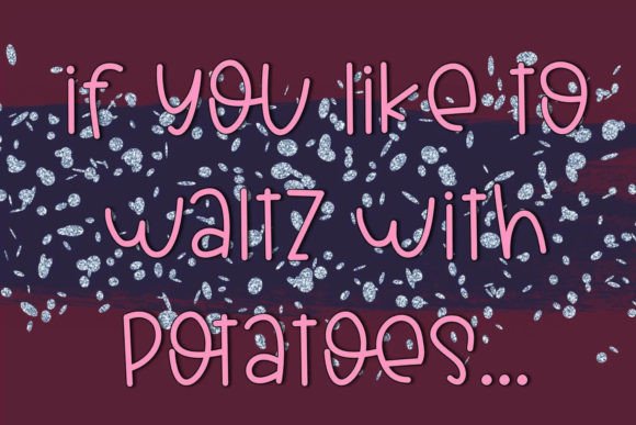 Potato Tomato Font PNG with transparent background - Preview 2