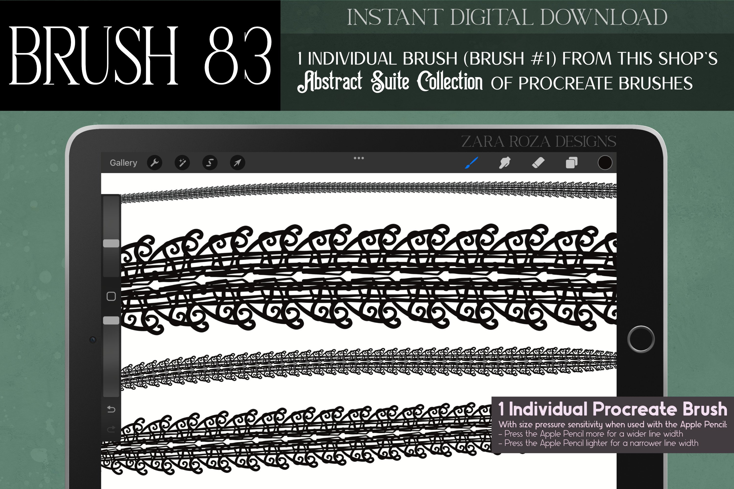 Procreate Brush #83 – Abstract Suite