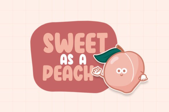 Peach Days Font PNG with transparent background - Preview 1