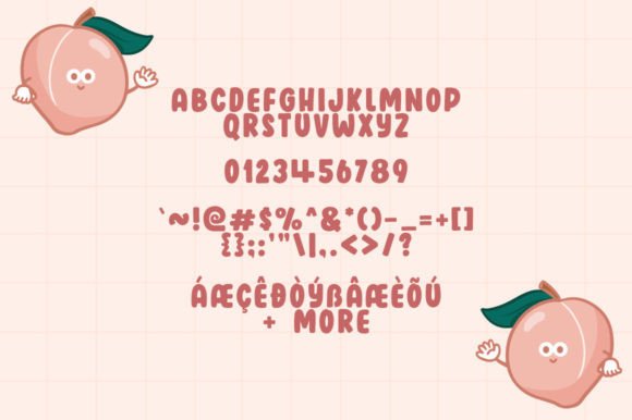 Peach Days Font PNG with transparent background - Preview 3