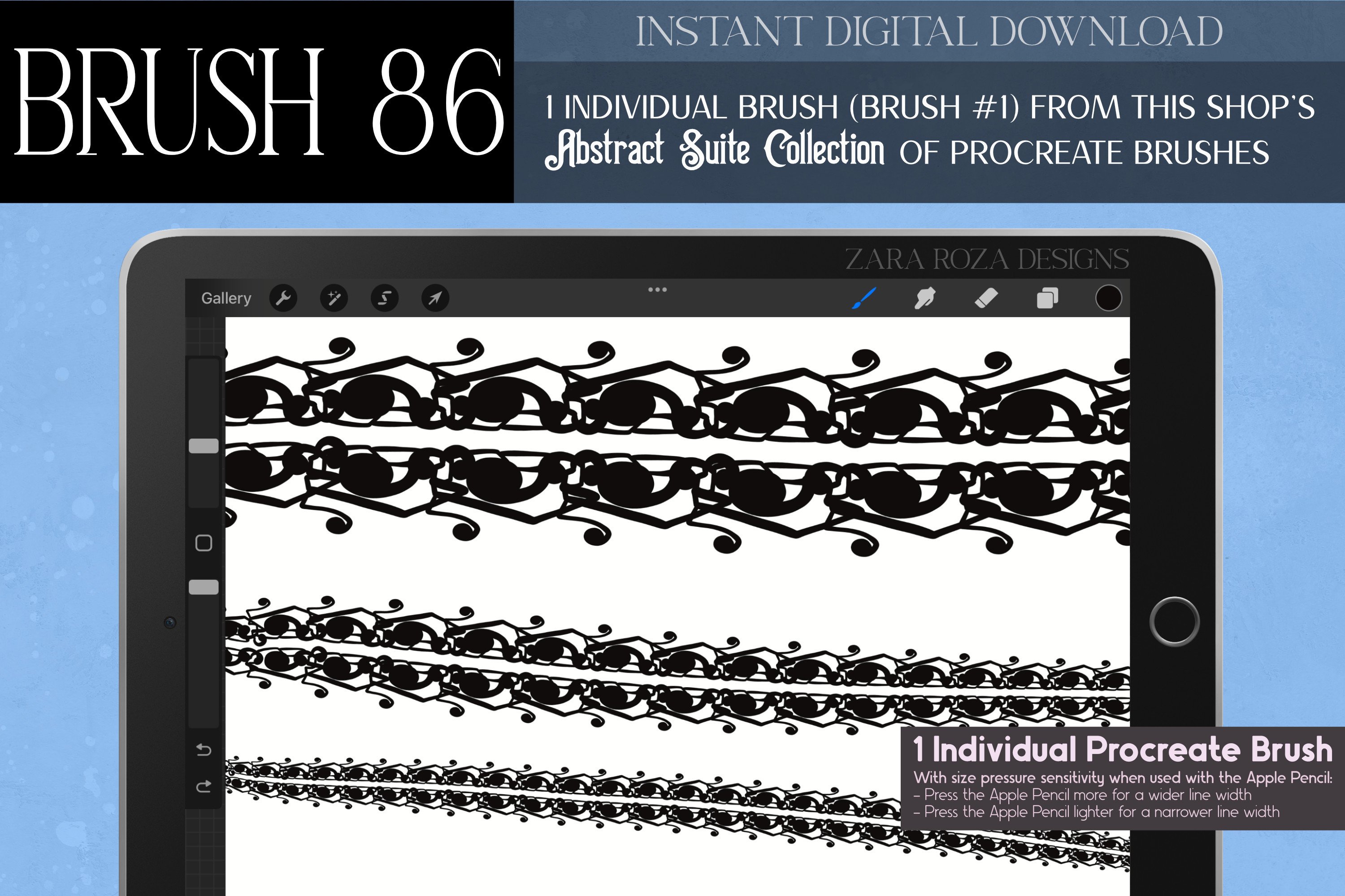 Procreate Brush #86 – Abstract Suite