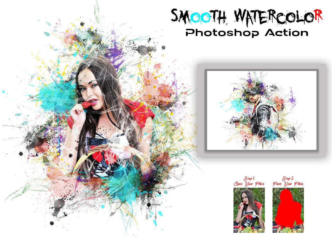 Smooth Watercolor Photoshop Action Graphic by hmalamin8952 · Creative ...