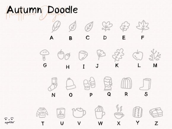 Autumn Doodle Font - Preview 1