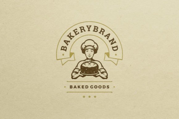Bakery Retro Logo Template