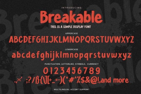 Breakable Font - Preview 5