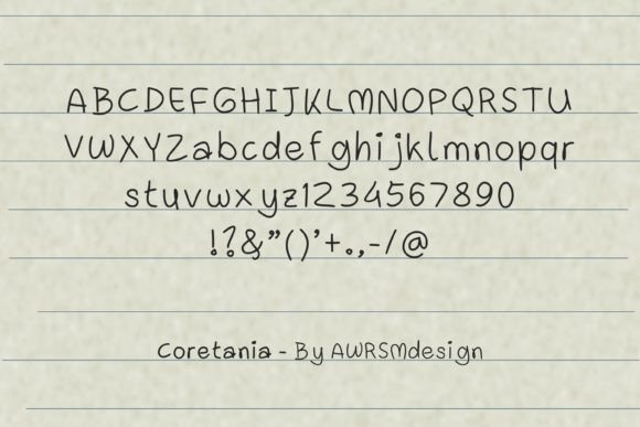 Coretania Font - Preview 1