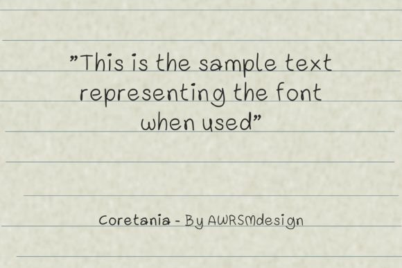 Coretania Font - Preview 2