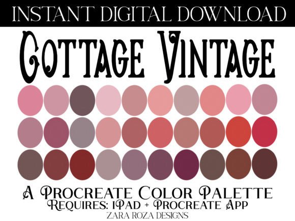 Cottage Vintage Procreate Color Palette