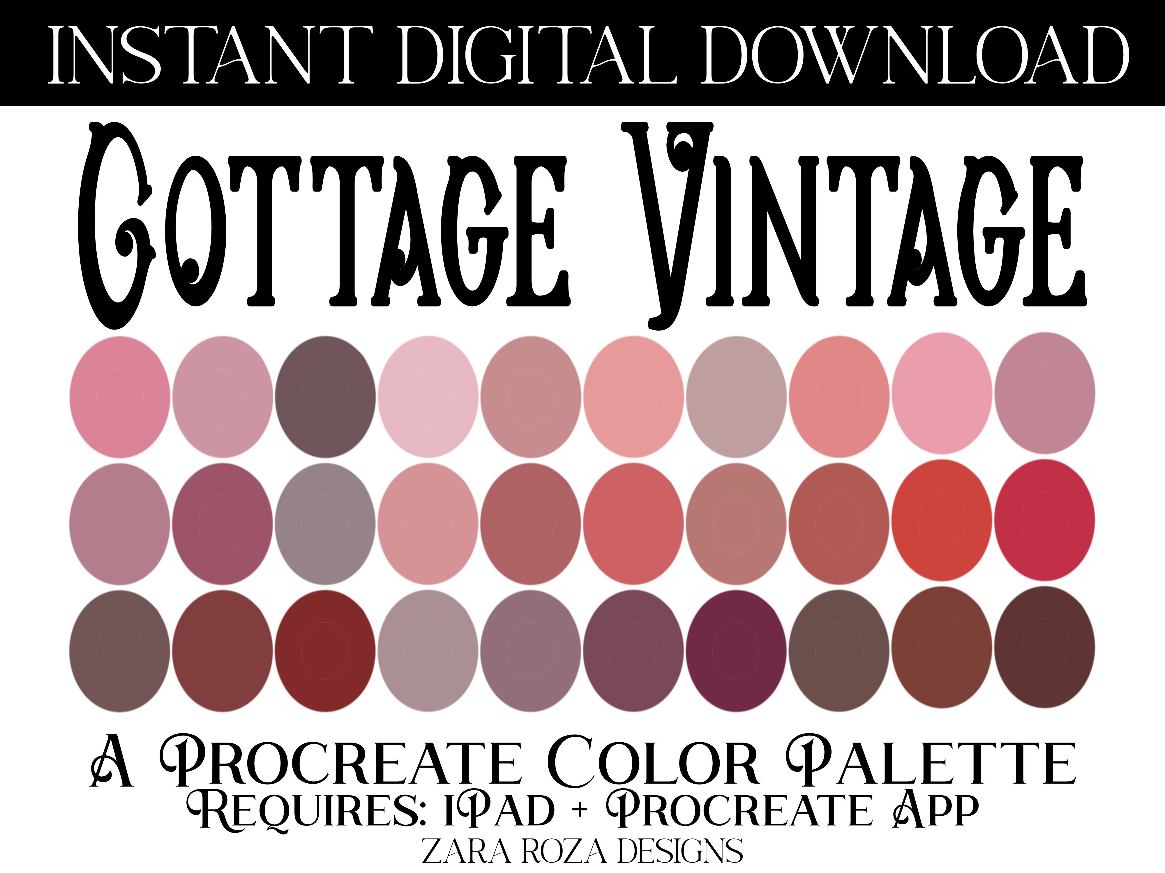 Cottage Vintage Procreate Color Palette