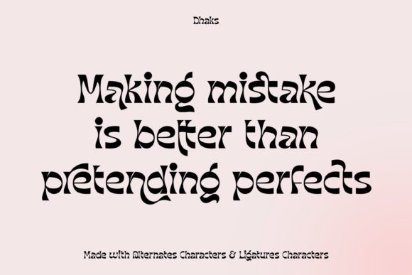 Dhaks Font PNG with transparent background - Preview 3