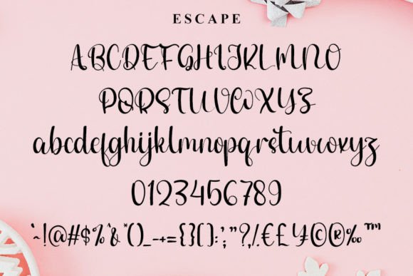 Escape Font - Preview 4