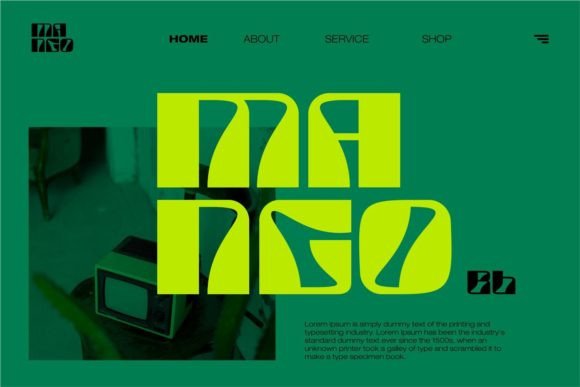 Gahar Font PNG with transparent background - Preview 4
