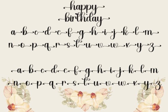 Happy Birthday Font - Preview 6