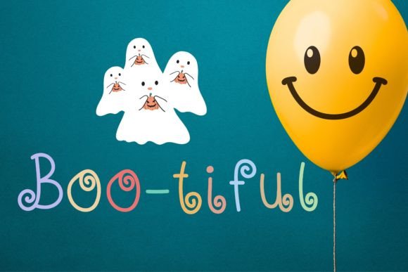 Happy Swirl Font PNG with transparent background - Preview 1